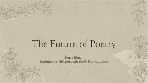 Immersive Poetry Readings: A New Literary Experience